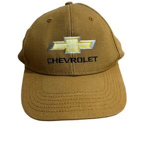 Chevrolet H3 Sportgear Brown Canvas Adjustable SnapBack Hat Cap